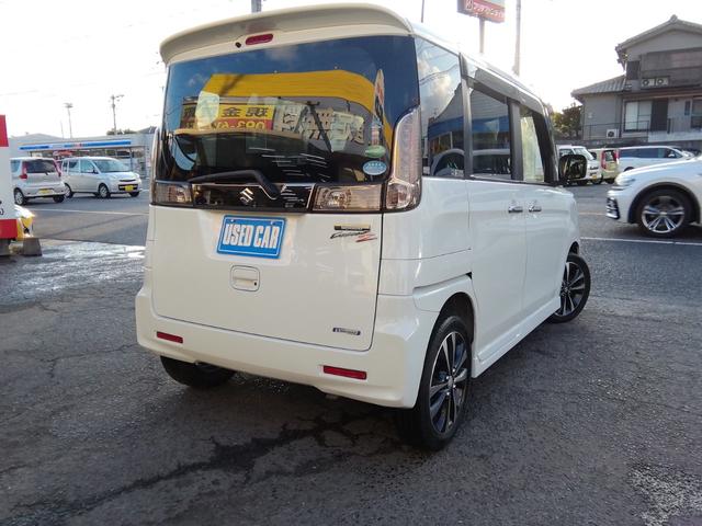 スペーシアカスタムＺ ターボ　走行４６９００ｋｍ　両側スライド左側電動　ナビＴＶ　Ｂｌｕｅｔｏｏｔｈ　ＣＤ／ＤＶＤ再生　車線逸脱警報　衝突軽減ブレーキ　横滑り防止　アイドリングストップ　オートＨＩＤライト　フォグ　１５インチＡＷ（16枚目）