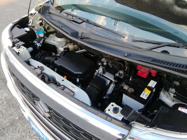 スペーシアカスタムＺ ターボ　走行４６９００ｋｍ　両側スライド左側電動　ナビＴＶ　Ｂｌｕｅｔｏｏｔｈ　ＣＤ／ＤＶＤ再生　車線逸脱警報　衝突軽減ブレーキ　横滑り防止　アイドリングストップ　オートＨＩＤライト　フォグ　１５インチＡＷ（18枚目）