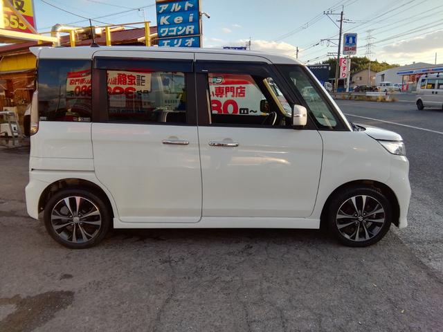 スペーシアカスタムＺ ターボ　走行４６９００ｋｍ　両側スライド左側電動　ナビＴＶ　Ｂｌｕｅｔｏｏｔｈ　ＣＤ／ＤＶＤ再生　車線逸脱警報　衝突軽減ブレーキ　横滑り防止　アイドリングストップ　オートＨＩＤライト　フォグ　１５インチＡＷ（34枚目）