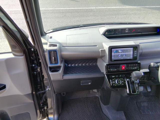 タント カスタムＸスタイルセレクション　両側電動スライドドア　全方位カメラ　ナビＴＶ　Ｂｌｕｅｔｏｏｔｈ　車線逸脱警報　衝突軽減ブレーキ　横滑り防止　パーキングアシスト　両席ヒーター付ハーフレザーシート　１４インチＡＷ　プッシュスタート（14枚目）