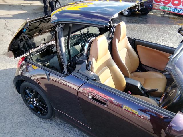 コペン タンレザーエディション 5速MT MOMOステアリング 両席ヒーター付タンレザーシート HIDライト フォグ ETC 社外15インチアルミホイール エアコン パワーステアリング パワーウィンドウ ABS ダブルエアバック(26枚目)