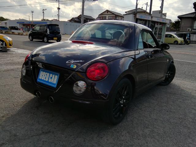 コペン タンレザーエディション 5速MT MOMOステアリング 両席ヒーター付タンレザーシート HIDライト フォグ ETC 社外15インチアルミホイール エアコン パワーステアリング パワーウィンドウ ABS ダブルエアバック(39枚目)