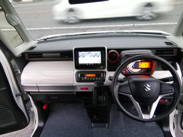スペーシア ハイブリッドX 両側電動スライドドア 運転席シートヒーター ナビTV CD再生 車線逸脱警報 パーキングアシスト 衝突軽減ブレーキ 横滑り防止 オートライト ETC プッシュスタート スマートキー オートエアコン(8枚目)