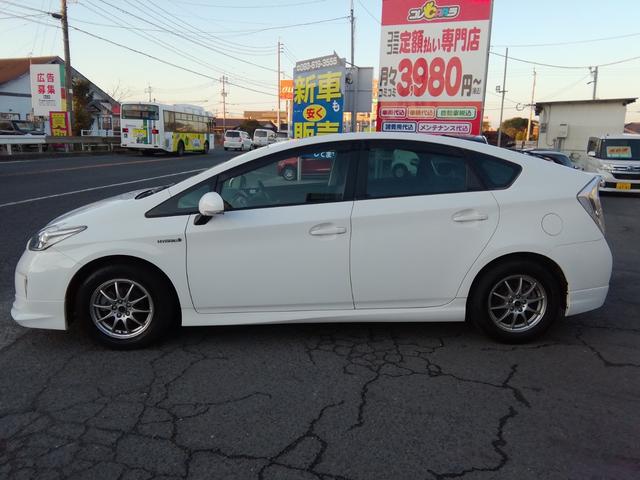 プリウス S 走行61250km SDナビ バックカメラ フルセグTV Bluetooth CD/DVD再生 オートHIDライト フォグランプ ETC 電動格納ミラー アイドリングストップ 社外15インチAW(18枚目)