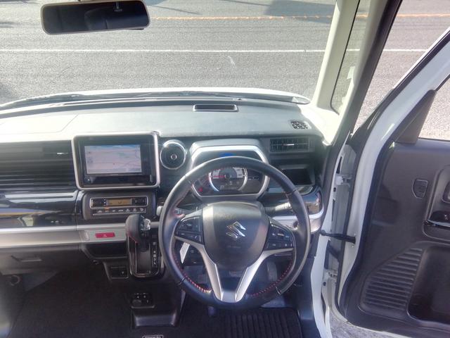 スペーシアカスタム ハイブリッドＸＳ　両側電動スライドドア　車線逸脱警報　パーキングアシスト　衝突軽減ブレーキ　横滑り防止　アイドリングストップ　ＳＤナビ　フルセグＴＶ　電動格納ミラー　クルーズコントロール　１５インチＡＷ　Ｐスタート（3枚目）