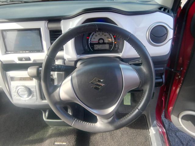 ハスラー Ｘ　走行５０２３７ＫＭ　ＳＤナビ　フルセグＴＶ　ＣＤ再生　衝突軽減ブレーキ　横滑り防止　アイドリングストップ　ＥＴＣ　オートＨＩＤライト　フォグランプ　電動格納ミラー　１５インチＡＷ　プッシュスタート（34枚目）