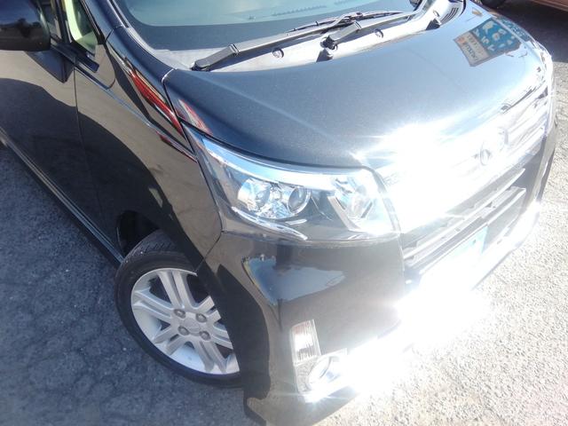 ムーヴ カスタム　ＲＳ　走行６６７４０ＫＭ　ターボ　ＳＤナビ　ワンセグＴＶ　ＣＤ／ＤＶＤ再生　ＭＯＭＯステアリング　オートＬＥＤライト　フォグランプ　電動格納ミラー　１５インチアルミホイール　プッシュスタート　スマートキー（15枚目）