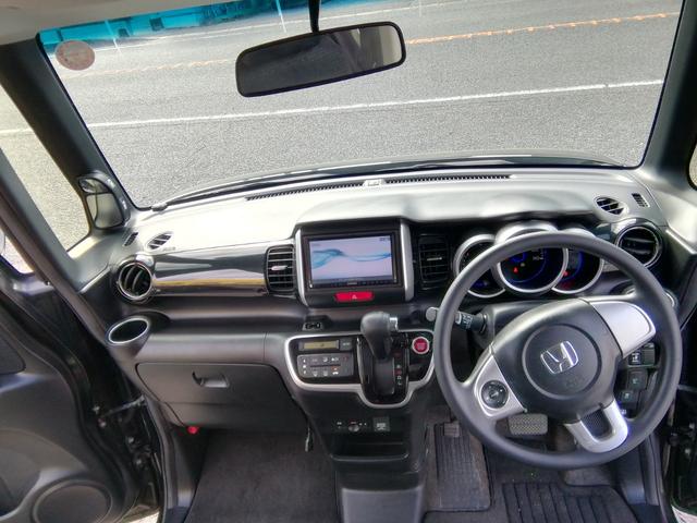 N-BOXカスタム G・Lパッケージ 両側スライド左側電動 バックカメラ SDナビ フルセグTV Bluetooth CD/DVD再生 オートHIDライト フォグ アイドリングストップ 横滑り防止 14インチAW Pスタート スマートキー(8枚目)