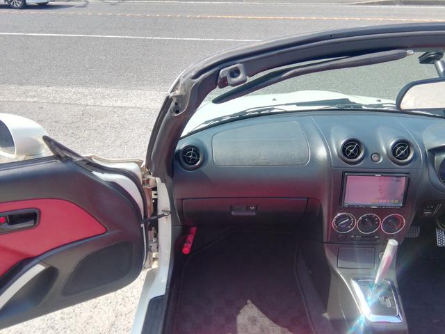 コペン アクティブトップ　ＳＤナビ　フルセグＴＶ　ＣＤ再生　両席ヒーター付赤革シート　ＭＯＭＯステアリング　フォグランプ　社外１６インチアルミホイール　ＥＴＣ　キーレス　ターボ　タイミングチェーン　エアコン　ＰＳ　ＰＷ　ＡＢＳ（43枚目）