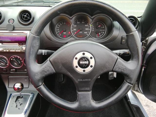 コペン アクティブトップ 両席ヒーター付赤革シート MOMOステアリング CD再生 ラジオ フォグランプ 14インチアルミホイール キーレス ターボ タイミングチェーン エアコン パワーステアリング パワーウィンドウ ABS(3枚目)