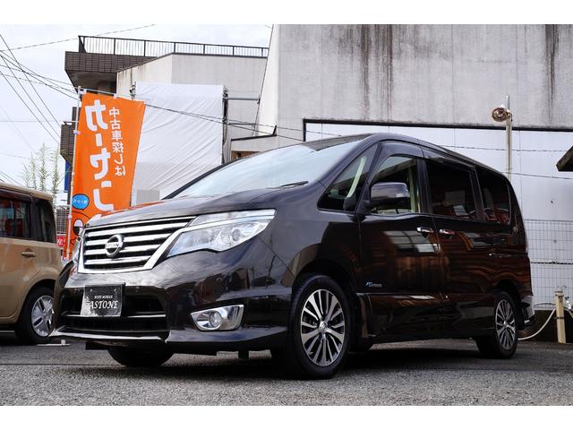 セレナ ハイウェイスターS-HVアドバンスドセーフティパック LEDヘッドランプ・アラウンドビューモニター・純正ナビ・フルセグTV・Bluetoothオーディオ・両側電動スライド・フルフラット3列・オートライト・ETC・スマートキー・スペアキー付(9枚目)