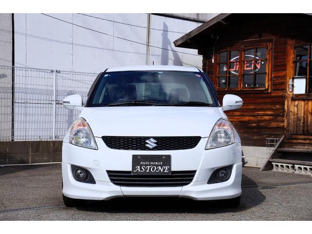 スイフト ＲＳ　車検整備２年付き・純正フルエアロ・ナビ・ワンセグＴＶ・ＣＤ／ＤＶＤビデオ再生・ＥＴＣ・社外ＨＫＳマフラー・スマートキー・プッシュスタート・ドライブレコーダー・オートエアコン・純正アルミホイール（8枚目）