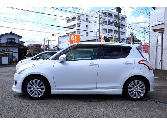 スイフト ＲＳ　車検整備２年付き・純正フルエアロ・ナビ・ワンセグＴＶ・ＣＤ／ＤＶＤビデオ再生・ＥＴＣ・社外ＨＫＳマフラー・スマートキー・プッシュスタート・ドライブレコーダー・オートエアコン・純正アルミホイール（10枚目）