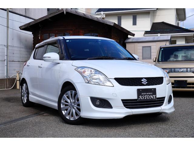 スイフト ＲＳ　車検整備２年付き・純正フルエアロ・ナビ・ワンセグＴＶ・ＣＤ／ＤＶＤビデオ再生・ＥＴＣ・社外ＨＫＳマフラー・スマートキー・プッシュスタート・ドライブレコーダー・オートエアコン・純正アルミホイール（16枚目）