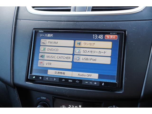 スイフト ＲＳ　車検整備２年付き・純正フルエアロ・ナビ・ワンセグＴＶ・ＣＤ／ＤＶＤビデオ再生・ＥＴＣ・社外ＨＫＳマフラー・スマートキー・プッシュスタート・ドライブレコーダー・オートエアコン・純正アルミホイール（23枚目）