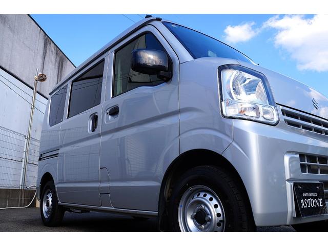 エブリイ ＰＡリミテッド　車検整備２年付・レンタＵＰ・キーレス・ナビ・Ｂｌｕｅｔｏｏｔｈオーディオ・ＣＤ／ＤＶＤビデオ・Ｂカメラ・ＥＴＣ・プライバシーガラス・エアコン・パワステ・４速オートマ・両側スライドドア・可倒式リアシート（2枚目）