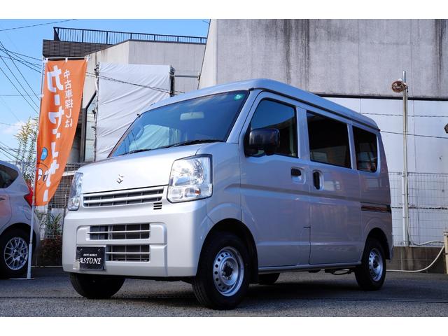 エブリイ ＰＡリミテッド　車検整備２年付・レンタＵＰ・キーレス・ナビ・Ｂｌｕｅｔｏｏｔｈオーディオ・ＣＤ／ＤＶＤビデオ・Ｂカメラ・ＥＴＣ・プライバシーガラス・エアコン・パワステ・４速オートマ・両側スライドドア・可倒式リアシート（9枚目）