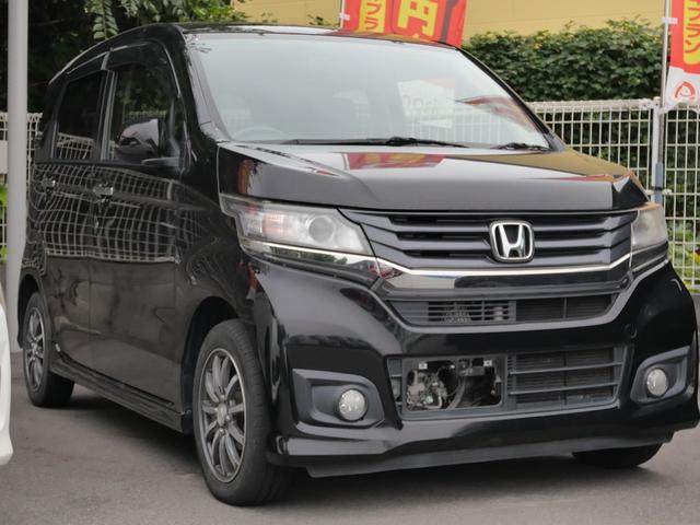 N-WGNカスタム G アイドリングストップ 純正ナビ スマートキー プッシュスターター オートエアコン 電動格納ドアミラー ベンチシート HIDヘッドライト 純正アルミホイール(19枚目)