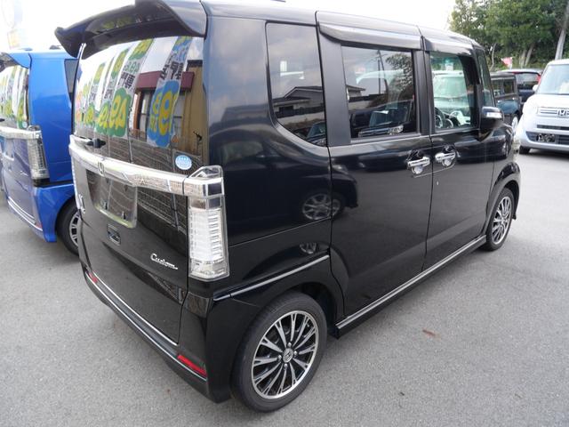 N-BOXカスタム G・ターボパッケージ 車検2年付 両側電動スライドドア ナビ 後席モニター スマートキー ETC プッシュスターター ベンチシート オートライト HIDヘッドライト 純正エアロ アルミホイール(29枚目)