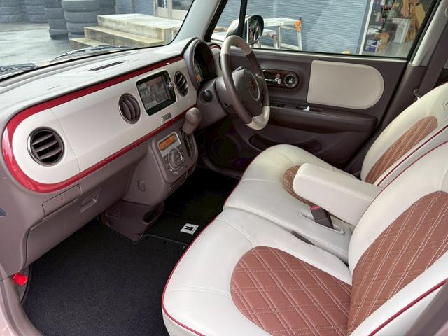 アルトラパンショコラ X SDナビ Bluetooth バックカメラ TV 革調シート スマートキー アルミホイール(56枚目)