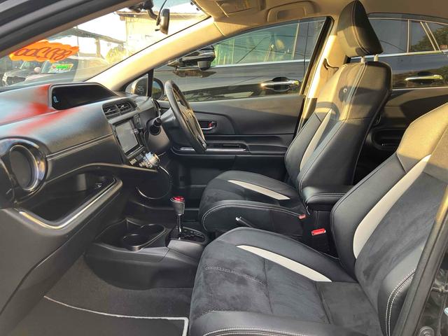 アクア Ｇ　Ｇ’ｓ　ドライブレコーダー　ＥＴＣ　バックカメラ　ナビ　ＴＶ　アルミホイール　オートライト　スマートキー　電動格納ミラー　ＣＶＴ　衝突安全ボディ　ＡＢＳ　ＣＤ　ＤＶＤ再生　Ｂｌｕｅｔｏｏｔｈ　エアコン（41枚目）