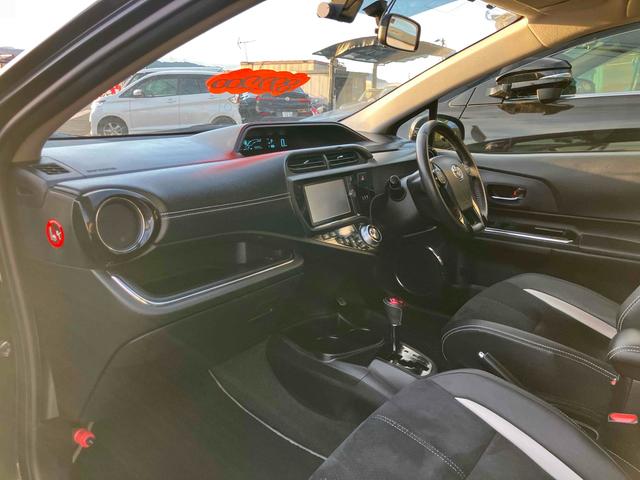 アクア Ｇ　Ｇ’ｓ　ドライブレコーダー　ＥＴＣ　バックカメラ　ナビ　ＴＶ　アルミホイール　オートライト　スマートキー　電動格納ミラー　ＣＶＴ　衝突安全ボディ　ＡＢＳ　ＣＤ　ＤＶＤ再生　Ｂｌｕｅｔｏｏｔｈ　エアコン（42枚目）