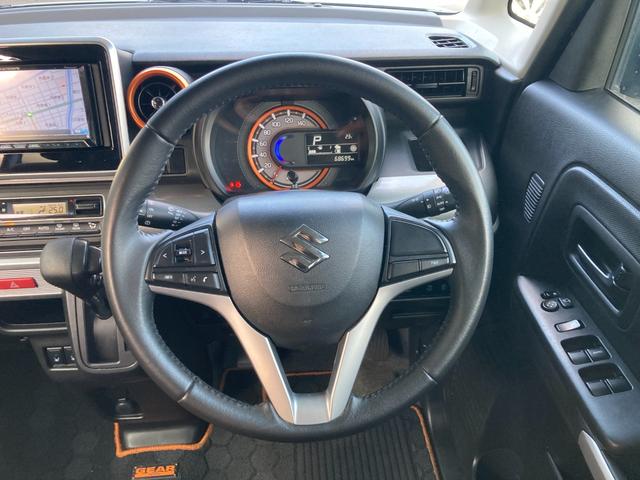 スペーシアギア ハイブリッドXZ 衝突軽減ブレーキ 車線逸脱アラート クリアランスソナー デュアルスイッチ付き両側PW シートバックテーブル サンシェード リアシーリングファン シートヒーター フォグランプ スマートキー(11枚目)