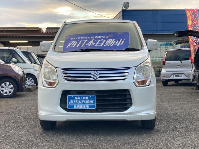 ワゴンＲ ＦＸリミテッド　カロッツェリアＣＤデッキ　プッシュエンジンスタート　スマートキー　電格ドアミラーウィンカー　革巻きステアリング　ＥＴＣ　助手席収納ＢＯＸ　ベンチシート（2枚目）