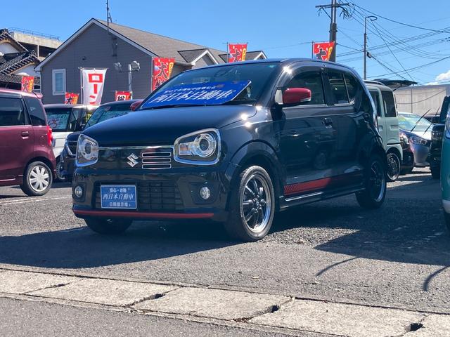 アルトターボRS ベースグレード ターボ 運転席シートヒーター 衝突軽減ブレーキ 前後ドライブレコーダー パナソニックナビ ワンセグTV Bluetooth再生 ETC ケンウッドナビ ワンセグTV 純正15インチアルミ(2枚目)