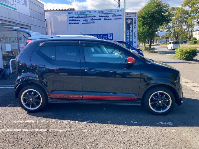 アルトターボRS ベースグレード ターボ 運転席シートヒーター 衝突軽減ブレーキ 前後ドライブレコーダー パナソニックナビ ワンセグTV Bluetooth再生 ETC ケンウッドナビ ワンセグTV 純正15インチアルミ(24枚目)