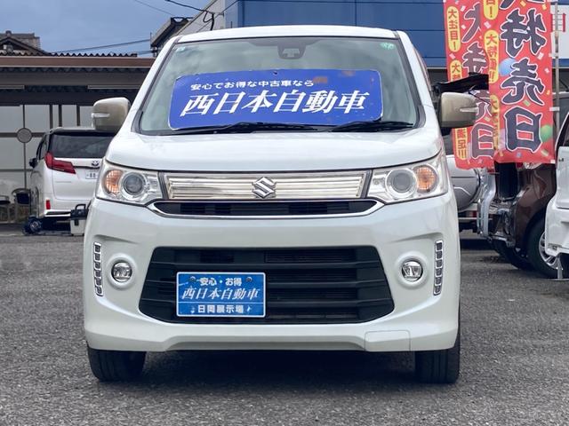 ワゴンＲスティングレー Ｊスタイル　後期モデル　特別仕様車　衝突軽減ブレーキ　前席シートヒーター　革巻きステアリングスイッチ　純正１５インチアルミホイール　オートライト　フォグランプ　ＨＩＤヘッドライト　プッシュエンジンスタート（2枚目）