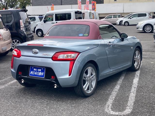 コペン ローブ　電動オープンカー　前席シートヒーター　ターボ　イージークローザー付きトランク　純正ナビ　フルセグ　Ｂｌｕｅｔｏｏｔｈ再生　ＳＤ再生　バックモニター　プッシュエンジンスタート　スマートキー　ＥＴＣ（4枚目）