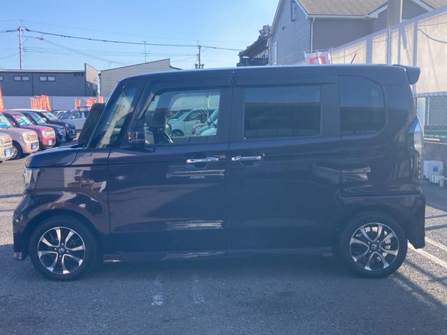 N-BOXカスタム G・Lホンダセンシング 衝突軽減ブレーキ ビルトインETC 車線逸脱アラート リアコーナーセンサー クルーズコントロール USBポート2.5A ロールサンシェード パナソニックナビ Bluetooth再生 フルセグTV(5枚目)