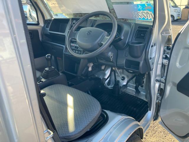 キャリイトラック ＫＣエアコン・パワステ農繁仕様　４ＷＤ　５速ＭＴ車　三方開　作業灯　雨バイザー　ヘッドライトレベライザー　デフロック（10枚目）