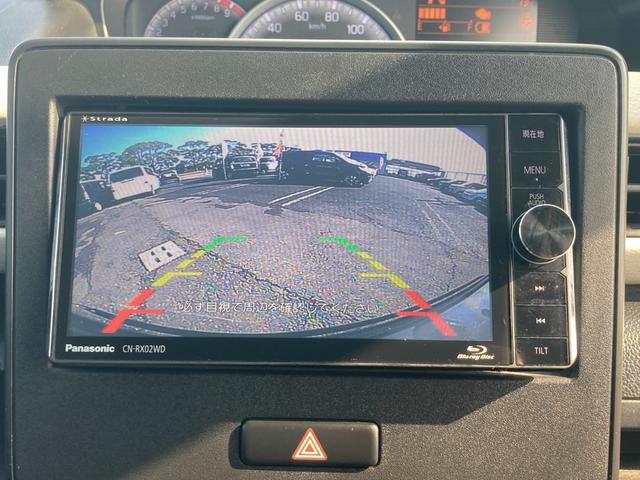 ワゴンＲ ハイブリッドＦＸ　運転席シートヒーター　衝突軽減ブレーキ　車線逸脱アラート　パナソニックナビ　Ｂｌｕｅｔｏｏｔｈ再生　ＢＤ再生　傘収納スペース付き　デイライト　室内灯ＬＥＤ仕様　バックモニター　ヘッドアップディスプレイ（16枚目）