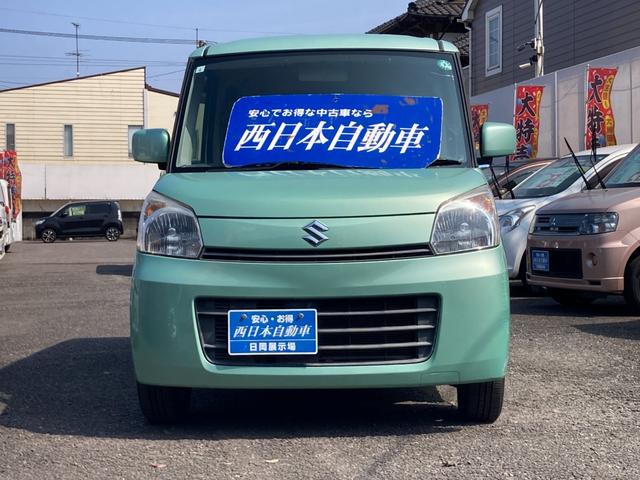 スペーシア Ｘ　後期モデル　クラリオンＨＤＤナビ　ワンセグＴＶ　ＤＶＤビデオ再生　ロールサンシェード　プッシュスタート　スマートキー　純正１４インチアルミ　助手席収納スペース　シートリフター　アイドリングストップ（2枚目）