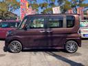 タント カスタムＸ　トップエディションリミテッドＳＡＩＩＩ　後期モデル　衝突軽減ブレーキ　車線逸脱アラート　オートハイビーム　運転席シートヒーター　センターピラーレス　ハーフレザーシート　ダイヤトーンナビ　フルセグＴＶ　Ｂｌｕｅｔｏｏｔｈ再生　全方位モニター（5枚目）