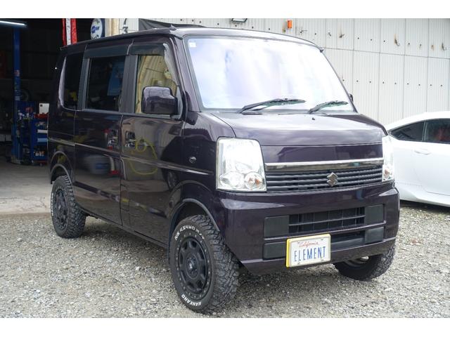 エブリイワゴン ＪＰターボ　リフトアップ　ヒッチメンバー　ホワイトレター　エクストリーム１５インチ　前後ドライブレコーダー　ＬＥＤヘッドライト　ナビ（2枚目）