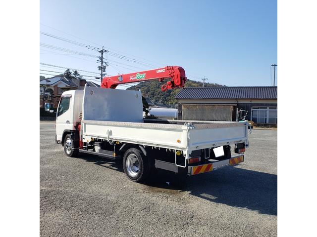 キャンター 4段ラジコン付きクレーン車 差し違いアウトリガー ICターボ 荷台鉄板張り(7枚目)