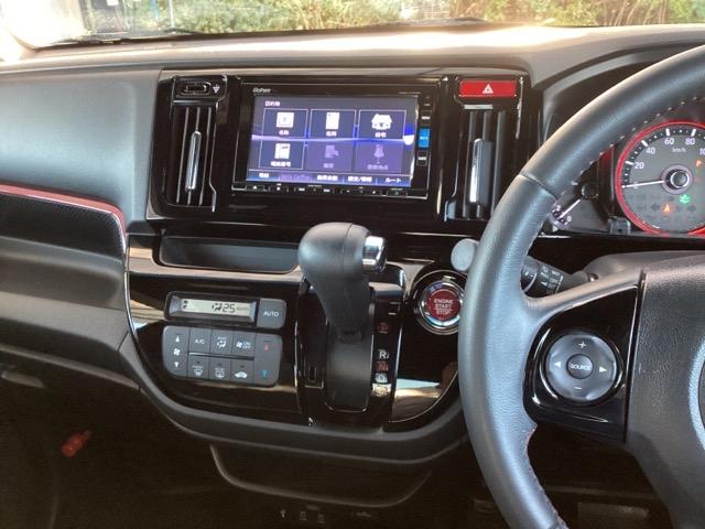 N-WGNカスタム GSS2トーンカラースタイルパッケージ メモリーナビ ドラレコ リアカメラ ETC フルセグTV クルコン Iストップ 横滑り防止 ナビTV DVD スマートキー エアロ USB オートエアコン キーフリー ABS 盗難防止システム(6枚目)