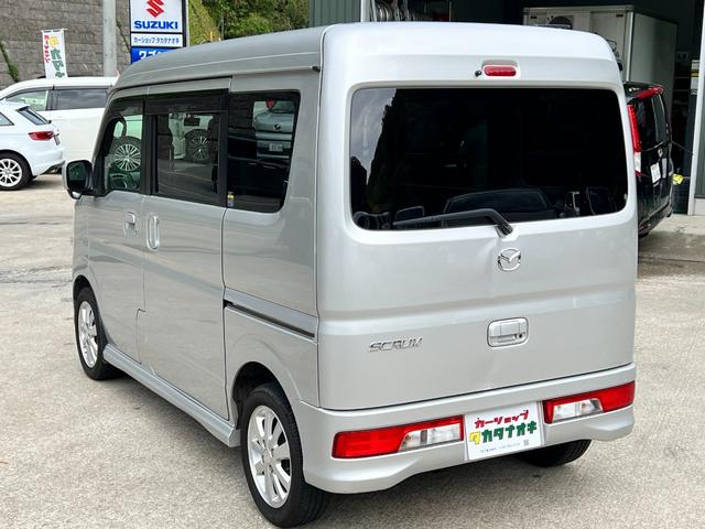 スクラムワゴン ＰＸターボ　シートヒーター　ドラレコ　スマートキー　プッシュスタート　オーディオ　電格ミラー　衝突軽減　純正フロアマット　イージークローザー　ヘッドライトレベライザー　リヤ送風　リヤ熱線　ドアバイザー（6枚目）