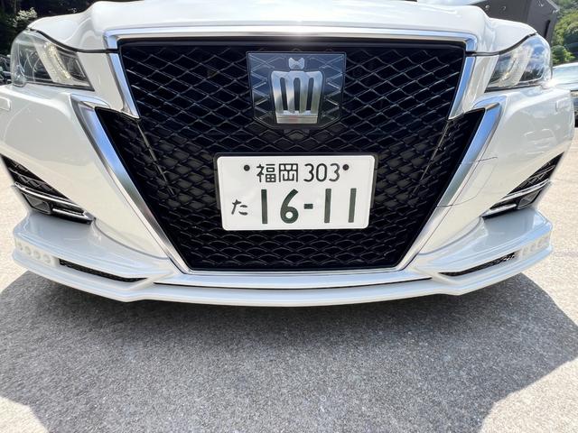 クラウン アスリートＧ－Ｔ　純正ナビ　Ｂｌｕｅｔｏｏｔｈ　走行中視聴　ＥＴＣ　ウッドコンビハンドル　シートエアコン　シートヒーター　サンルーフ　フロントエムズスピードエアロ　サイド・リアモデリスタエアロ　マッドブラックホイール（26枚目）