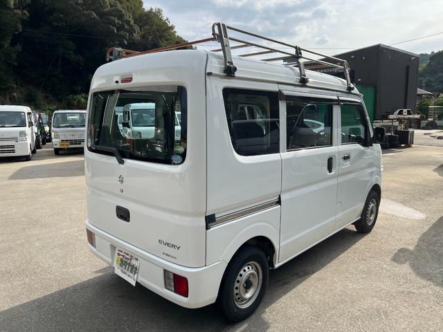エブリイ ＰＡ　ワンオーナー　ルーフキャリア　記録簿　純正オーディオ　純正ゴムマット　バイザー　フルフラット　ヘッドライトレベライザー　集中ドアロック　取扱説明書　点検記録簿　スペアキー（4枚目）