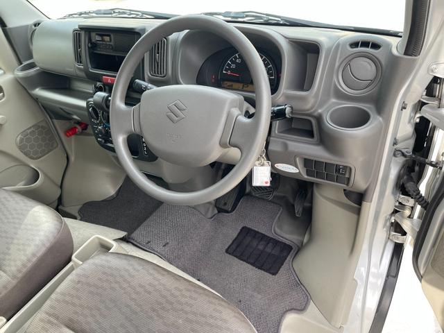 エブリイ PA ワンオーナー 整備点検記録簿 ドラレコ MTモード付き 純正オーディオ 純正フロアマット ドアバイザー ヘッドライトレベライザー 集中ドアロック 取説 スペアキー有 タイミングチェーン式 リヤ熱戦(8枚目)