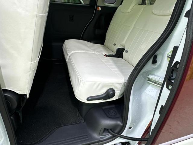 ムーヴキャンバス ストライプスＧターボ　保証書／スマートアシスト（トヨタ・ダイハツ）／両側電動スライドドア／シートヒーター　前席／車線逸脱防止支援システム／ヘッドランプ　ＬＥＤ／ＥＢＤ付ＡＢＳ／横滑り防止装置／アイドリングストップ（7枚目）