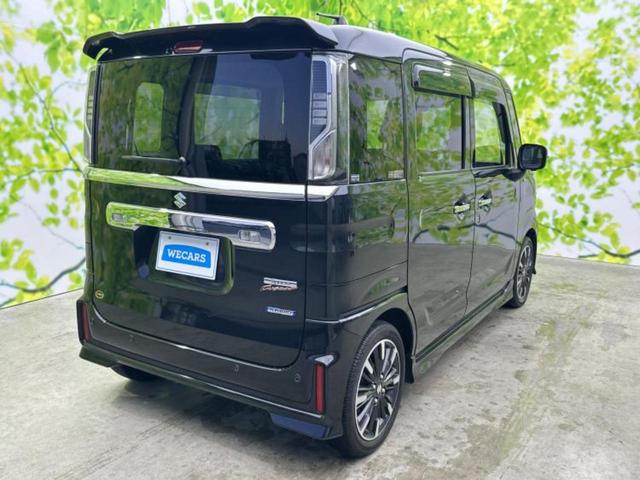 スペーシアカスタム ハイブリッドＸＳ　新品タイヤ／純正　８インチ　ＳＤナビ／衝突安全装置／両側電動スライドドア／シートヒーター　前席／全方位モニター用カメラ／車線逸脱防止支援システム／シート　ハーフレザー／ドライブレコーダー　純正　ＥＴＣ（3枚目）