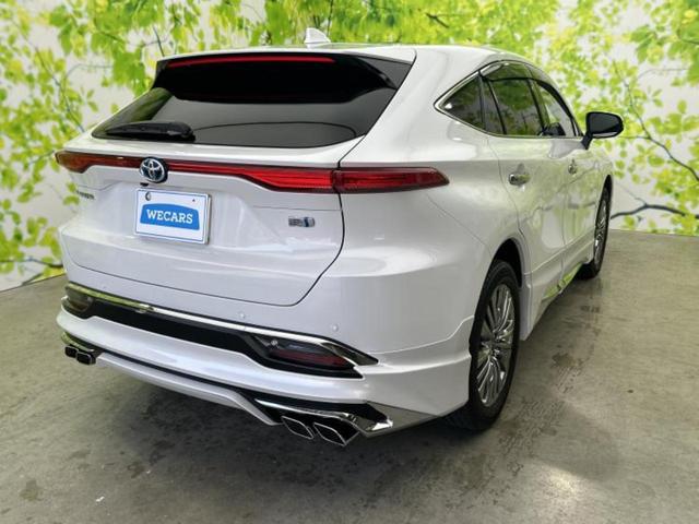 ハリアーハイブリッド ４ＷＤ　Ｚレザーパッケージ　新品タイヤ／調光パノラマルーフ／モデリスタエアロ／ＪＢＬ／保証書／ディスプレイオーディオ＋ナビ１２．３インチ／デジタルインナーミラー／衝突安全装置／シートエアコン／車線逸脱防止支援システム　革シート（3枚目）