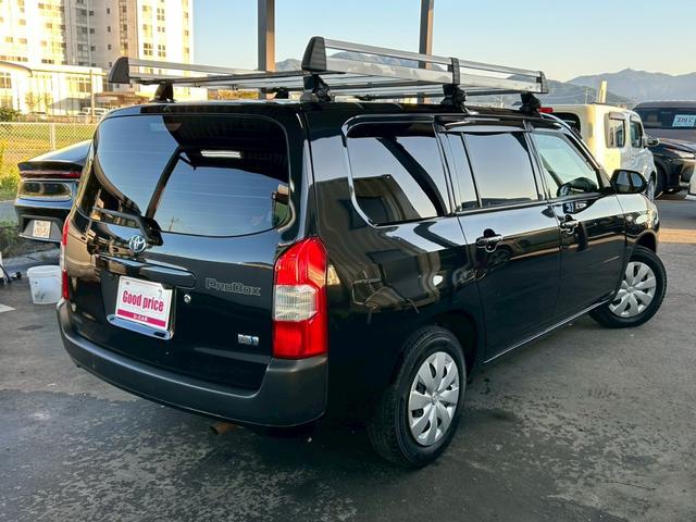 プロボックス ハイブリッドＦ　衝突軽減ブレーキ　車線逸脱警報　オートハイビーム　ディス王令オーディオ　スマホ連動　バックカメラ　ミラー型前後ドラレコ　シートカバー　運転席シートヒーター　ルーフキャリア　タイミングチェーン駆動（5枚目）