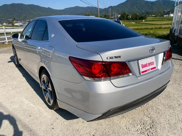 クラウン アスリート 純正SDナビ・フルセグTV・Bluetoothオーディオ・バックモニター プッシュスタート・スマートキー ETC 純正18インチアルミ ユーザー様買取車(4枚目)