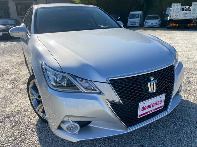 クラウン アスリート 純正SDナビ・フルセグTV・Bluetoothオーディオ・バックモニター プッシュスタート・スマートキー ETC 純正18インチアルミ ユーザー様買取車(8枚目)